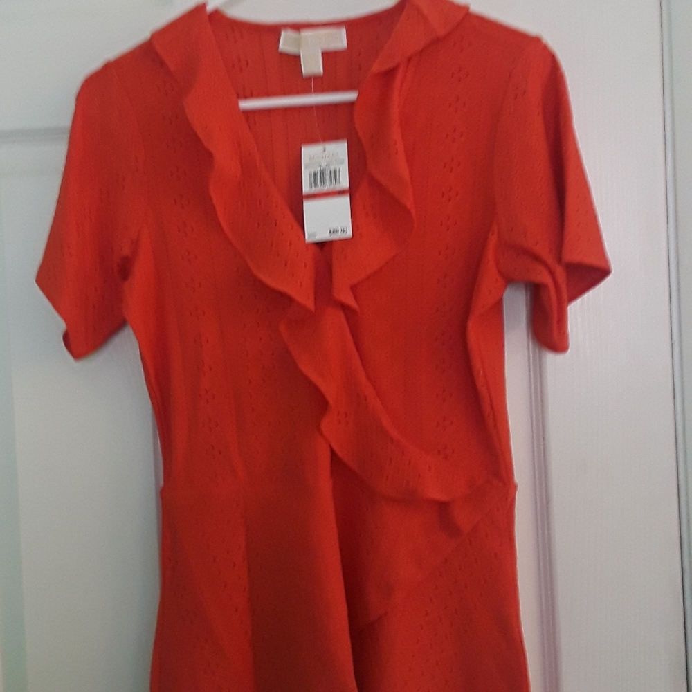 Michael kors new Orange shirt size xs